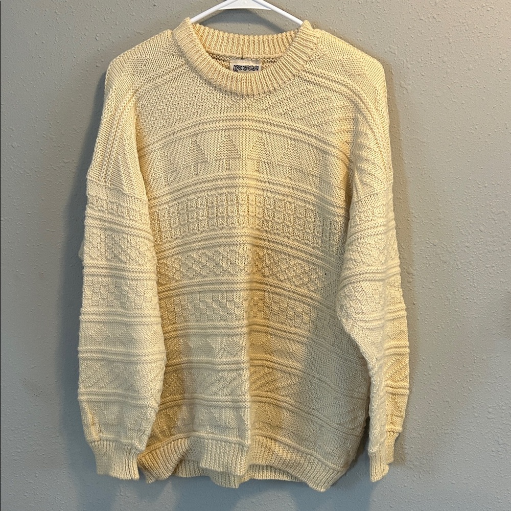 Vintage Rapaki‎ Mahana Knit Crewneck Wool Holiday Sweater